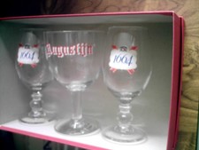 lot 1 verre bière augustijn 33 cl  et 2 verres bière 1664  25 cl