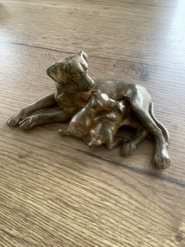 Ancien bronze animalier chien - animalier,
