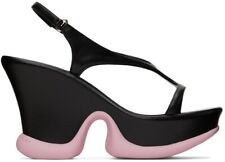 Sandales À Talons Compensés Stella McCartney Noires Tige Taille UK 5