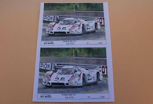 Certificat porsche 917 - porsche, lh