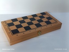 Jeu D'échecs Pliant Chess set Vintage - Échec Jeu En Bois Échecs