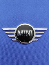 1 Logo Mini Cooper one s  jcw 11.5cm x 5cm  Emblème chrome 