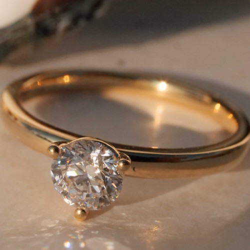 Brilliant ring round - 0.50, ct