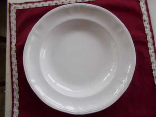 Plat creux rond blanc cm - rond,