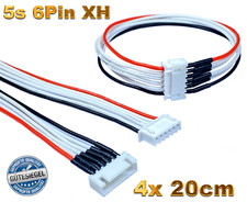 4x 5S 6Pin Câble d'équilibrage Rallonge JST-XH 20cm Lipo Câble Batterie 15,8V...