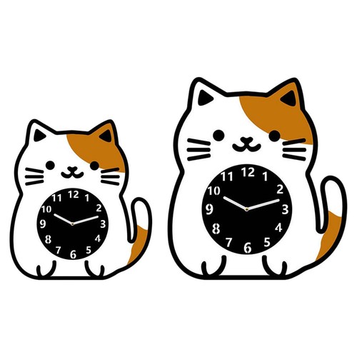 Horloge murale chat - murale, design