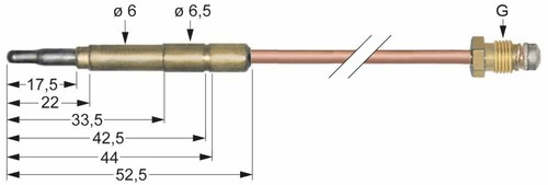 Sit thermocouple 200 - thermocouple, 0.200.007