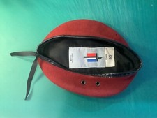 BERET ROUGE PARACHUTISTE FRANCAIS TAILLE 55 OCCASION N°3