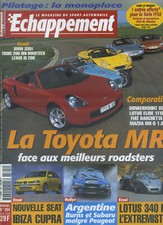 ECHAPPEMENT n°394 06/2000 TOYOTA MR LOTUS ELISE 111 MAZDA MX5 FIAT BARCHETTA