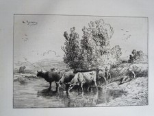 Charles JACQUE 1813-1894 RARE