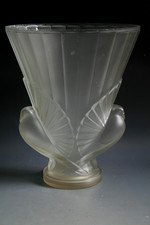 ANCIEN VASE ART DECO EN VERRE