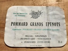 étiquette vin Pommard grand