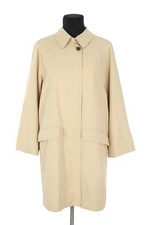 Trench-coat en coton beige