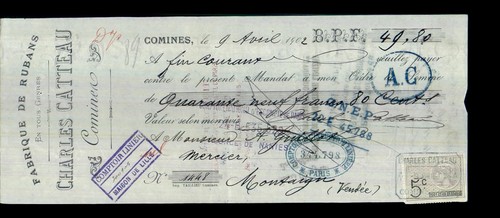 Rubans charles catteau - rubans,