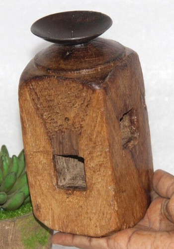 Porte bougie bois paga - bougie,