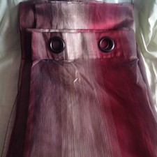 UNE PAIRE DE RIDEAUX À ŒILLETS _ VOILAGE ( 03/11/5-20B )