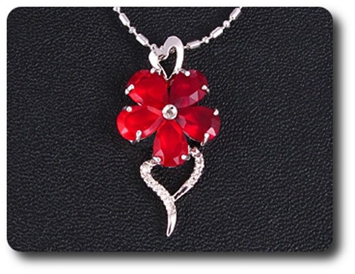 Pendentif rubis 5x7 - 5x7, mm