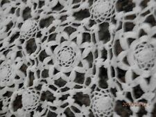 Vintage French Hand Crochet Table Cover Bed Cover Handmade Bed Spread 