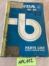 Honda C50 C50M C65 C65M Cub 50 65 liste catalogue pièce détachée