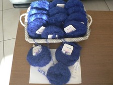 89 % MOHAIR 14.5   PELOTES 89% MOHAIR MARQUE PINGOUIN BALLADE BLEU LUMINEUX