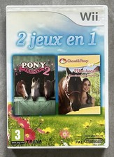 NINTENDO - WII - 2 JEUX EN 1 - Pony Friends 2 / Mon Haras - PAL FR - COMPLET