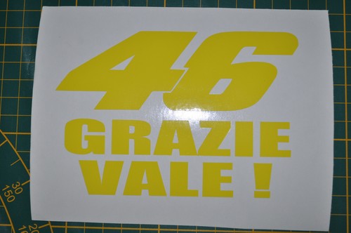 Stickers jaune fluo grazie - stickers,