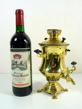 Ancien Samovar Russe en Laiton