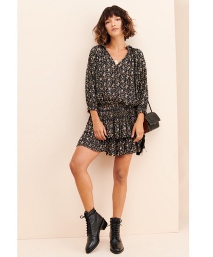 Current air black smocked - current,