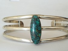 Ancien bracelet navajo - navajo, argent