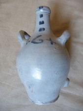 Petite gourde en forme de pichet grés gris Est de la France vers 1900
