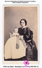 FEMME EN POSE AVEC SON ENFANT, CDV ROCKWOOD à BROADWAY, NEW YORK - DD12