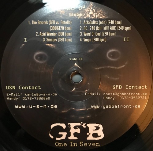 Vinyle gfb one - vinyle,
