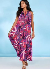 Kaleidoscope Robe Maxi De Plage À Col Halter Bora Bora UK 10