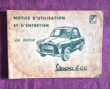 Vespa 400 notice - vespa,