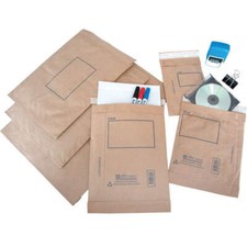 Jiffy Sac postal rembourré marron avec fermeture auto-scellante robuste 10 pièce