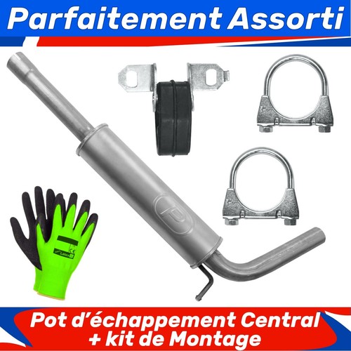 Pot échappement central - pot, d’échappement
