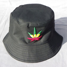 BOB MIAMI PLAGE CANABIS vert jaune rouge REVERSIBLE adulte CHAPEAU casquette