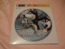 1 autocollant - motif chien  HUSKY