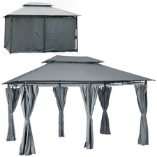 Outsunny tonnelle pavillon - tonnelle,
