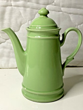 cafetière  en faience vert