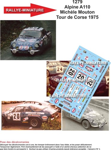 Decals ref 1279 alpine - ref,