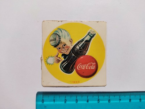 Autocollant coca cola 1950 - autocollant,