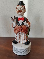 bouteille boîte à musique porcelaine
