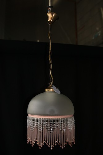 Vintage brass and - vintage, frosted
