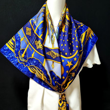 RARE VINTAGE foulard en soie