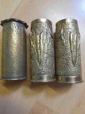 lot Douilles 37 85 Obus  14 18 WwI