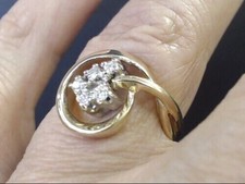 Bague en grappe de mariage en