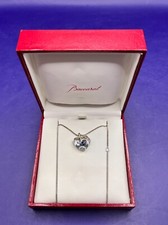 Collier talisman de baccarat pendentif transparent en forme de cœur en argent...