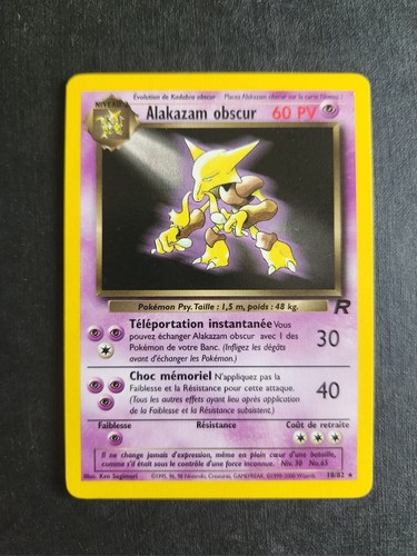 Carte pokémon alakazam obscur - alakazam,
