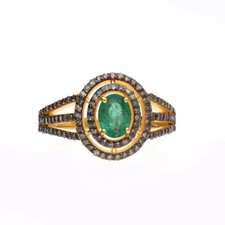 Bague Ancienne Émeraude &